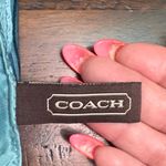 Coach Vintage Blue Patterned silk Scarf Photo 5