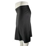 The Drop Women's Black Silk Satin High Waisted Pull On Mini Pencil Skirt Size XL Photo 1