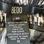 Black and White Skinny Jeans with Sporty Side Stripe Size 10 Photo 3