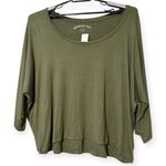 Aeropostale  size XXL 3/4 Sleeve Slouchy Dolman Tee relaxed fit scoop neckline Photo 9