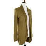 Eileen Fisher Olive Green Melange 100% Baby Alpaca Cardigan Sweater Size Medium Photo 1