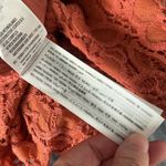 Hollister  Crochet/Lace Romper Orange Size Small Photo 5