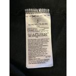 Gap Shirt Womens Small Black Puff Sleeve V Neck Button Front Hemp Cotton Top Photo 5