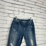Jennifer Lopez  Boyfriend Jeans Mid Rise Distressed Medium Wash Women’s 4 Grunge Photo 2