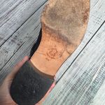 Brighton Black Leather & Fabric Ankle Boots Silver Buckle Accent 6 Photo 5