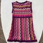 MISSONI Y2K Zig Zag Stretchy Babydoll Tank Top Size L Purple Size L Photo 2
