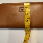 Etienne Aigner  Tan Leather Zip Wallet Photo 8