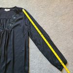 Molly Bracken Women's Size M / L Top V Neck Embroidered Sequin Boho Flowy Photo 5