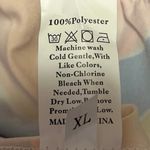 Women's Blue Multicolor Floral Smocked Ruffle Tiered A Line Maxi Dress Size XL Photo 7