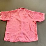 Victoria's Secret Vtg Victoria’s Secret Gold Label Pink Button-Up Sleep Shirt Size Small Photo 3