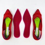 Rothy's The Point Pomegranate Grid Size 6 Slip On Ballet Flats Pink Orange Photo 6