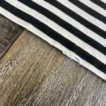 AMO Seaton Stripe Twist Tee Medium Black and White w/ Distressing Photo 8