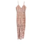 Revolve X Lumiér Lace Midi Dress Cocktail Party Sleeveless Pink Size S‎ Photo 1