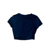 TNA Black Cropped Casual crew neck t Photo 4