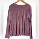 Soma XL Long Sleeve Ribbed Red Brick Top Photo 1