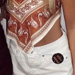 SheIn Paisley Print Tie Back Tube Top Photo 5