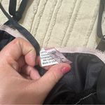 Y2K Black and Pink Satin Lace Lingerie Set Photo 3