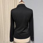 idem Ditto  Black Ruched Front Long Sleeve Collared Button Down Gothic Shirt M Photo 6