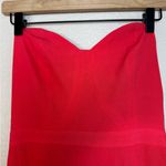 NBD  Red Strapless Maxi Gown Dress with Slit size Medium Revolve $258 Photo 8