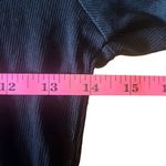 Urban Revivo Black Ribbed Ruffle Detail Cropped Top Baby Tee Sz 8 Y2K Whimsigoth Black Photo 5