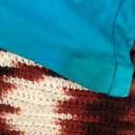 Y2K Express Mermaid Fairycore Coquette Whimsical Aqua Blue Ruffle Micro Mini Skirt Size L Photo 5