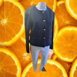 Massimo Dutti NWT  Wool Blend‎ Gold Button Blazer/Coat Small Photo 1