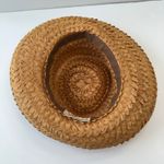 Vintage Amy New York Straw Boater Hat Abraham Straus Ribbon Accent Tan Photo 3