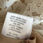 Rose + Olive  Cream Sleeveless High Neck Lace Overlay Keyhole Back Top Blouse S Photo 9