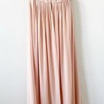 Jenny Yoo  Strapless Luxe Chiffon Bridesmaid Maxi Dress in Whipped Apricot Photo 8