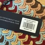 White Fox Boutique White Fox Mini Dress One Shoulder Go Loco Autumn Size XS Blue Tan Red Photo 2