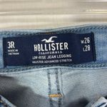 Hollister  Low-Rise Jean Legging Juniors Light Blue Skinny Jeans Size 3R W26 L28 Photo 4