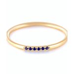 Boutique NEW‎ Dainty 14k Gold Plated Silvet Black Melee Ring Size 5.5 Photo 13