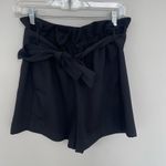Aritzia Aritiza Wilfred Black Paperbag Belted Shorts Photo 1