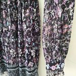 Free People New  Cherry Blossom Embroidered Black Floral Mini Dress Women Size 0 Photo 9