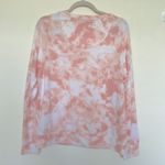 2LIV tie dye Pullover pink sweater shirt LARGE long sleeve boatneck Photo 4