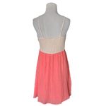 Altar'd State Altar’d State Embroidered Top Summer Linen Blend Dress | Coral/Cream Photo 3