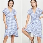 Rails  Brigette Periwinkle Gingham Wrap mini Dress Photo 1