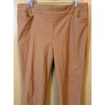Chico's Brown Slim Pull-On Ankle Pants with Rivets Size 3R Photo 1