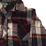 Natural Reflections Women’s  Button-down Flannel  Medium Maroon Photo 2
