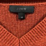 J.Crew wool burnt orange v-neck sweater Photo 1