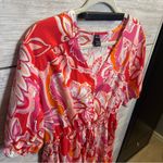 SheIn  Pink and Orange Paisley Mini Dress Photo 5