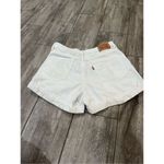 Levi's White Levi’s Mom Shorts Size 30 Photo 4