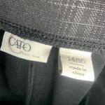 Cato NWOT  Black/Grey Coated Plaid Midi Skirt 14/16 Photo 1