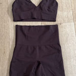 SKIMS  Bra Top & Bike Shorts Size XS Brown Photo 0