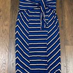 Anthropologie  Tideline Pencil Skirt by Lilka Royal Blue/White Photo 1