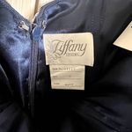 Tiffany Designs ‎ Navy Prom Dress Off Shoulder Size 8 Photo 3
