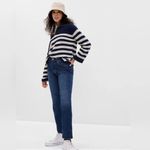 Gap  Button Fly High Rise Cheeky Straight Jeans Size 16 R Photo 3