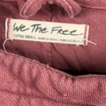 We The Free Womens Sz XS You Asked For It Moto Jacket Knit Hooded Cropped Red Photo 1