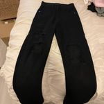 Black Rip Flare Jeans Size 25 Photo 2