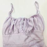 MORE TO COME Sarai Slit Mini Dress in Lavender Small Purple Photo 4